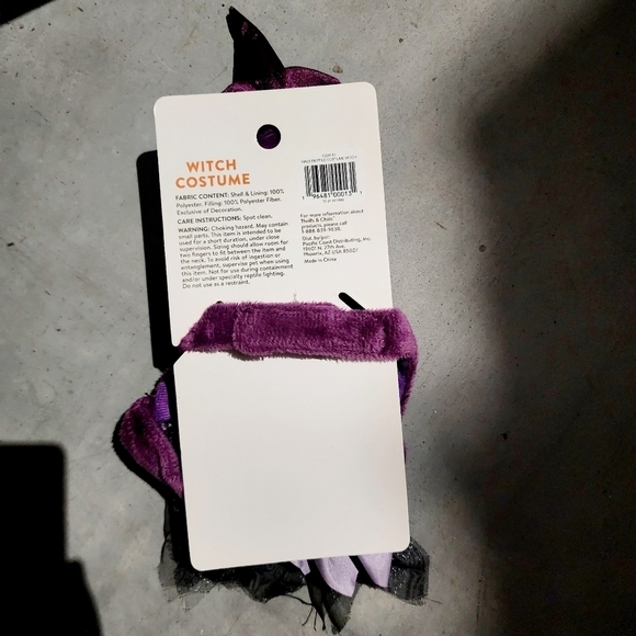 NWT Thrills & Chills Pet Reptile Witch Halloween Costume Bearded Dragon New - Picture 4 of 6